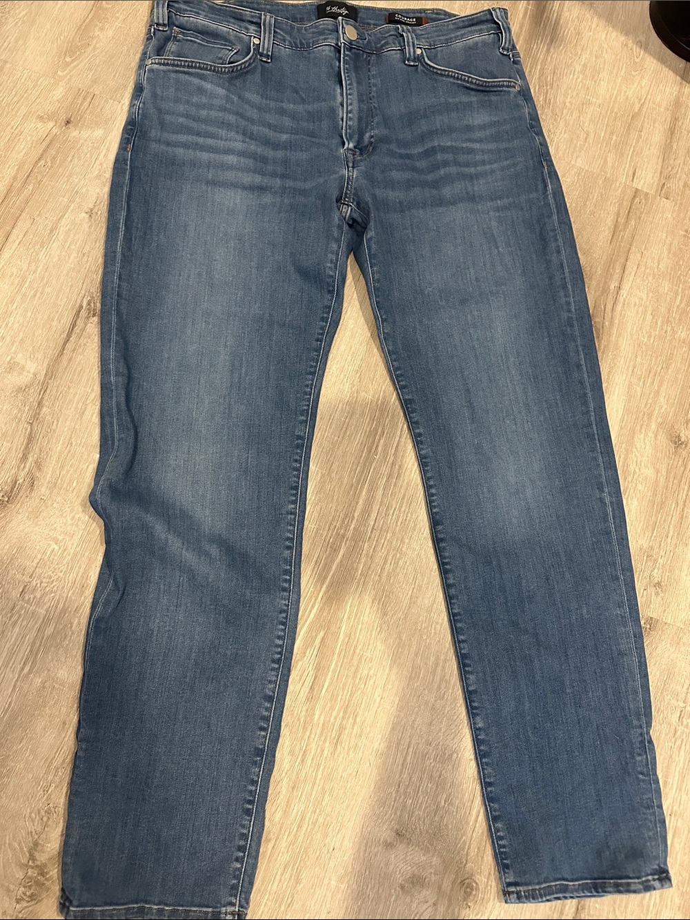 Heritage Men's Straight Jeans in Blue Denim